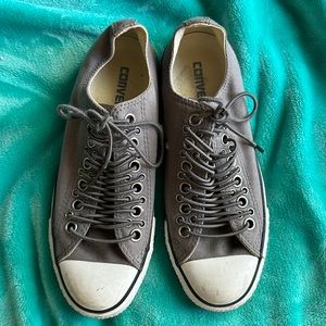 Converse All Star Funky Laces Lace Up Grey Low Top Shoes 7